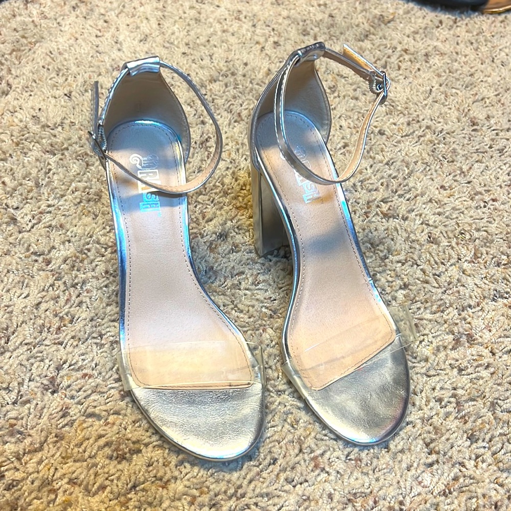 Silver Wedges Size 6 1/2